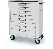 Trolley DVU 968 x 765 x 500 - basic - 8x drawers